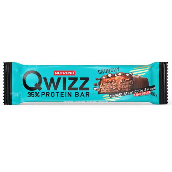 60g Nutrend QWIZZ 35% Protein Szelet Csokoládé - Kókusz 