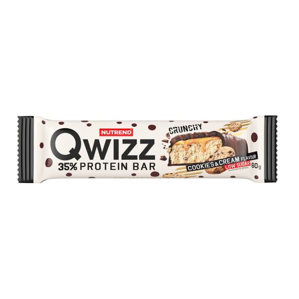 60g Nutrend QWIZZ 35% Protein Szelet Csokoládé - Keksz 