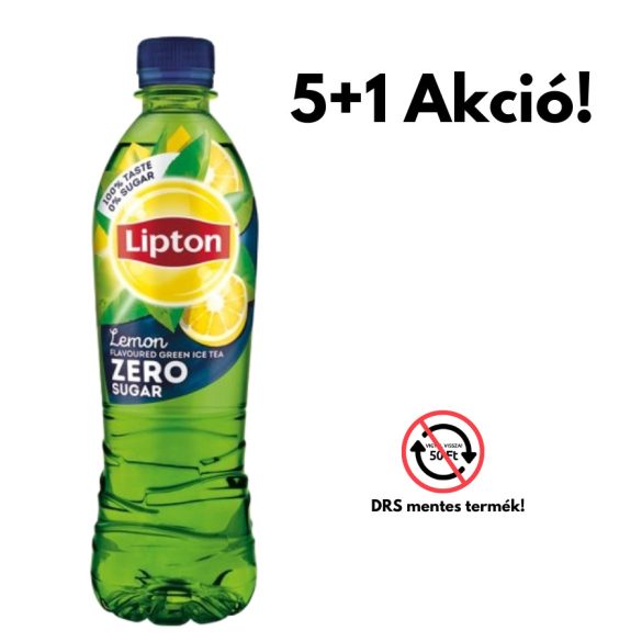 0,5L Lipton Tea Zöld Citrom Zero 