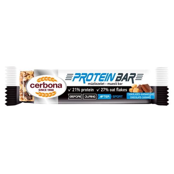 35g Cerbona Protein Szelet Csokoládés - Karamellás